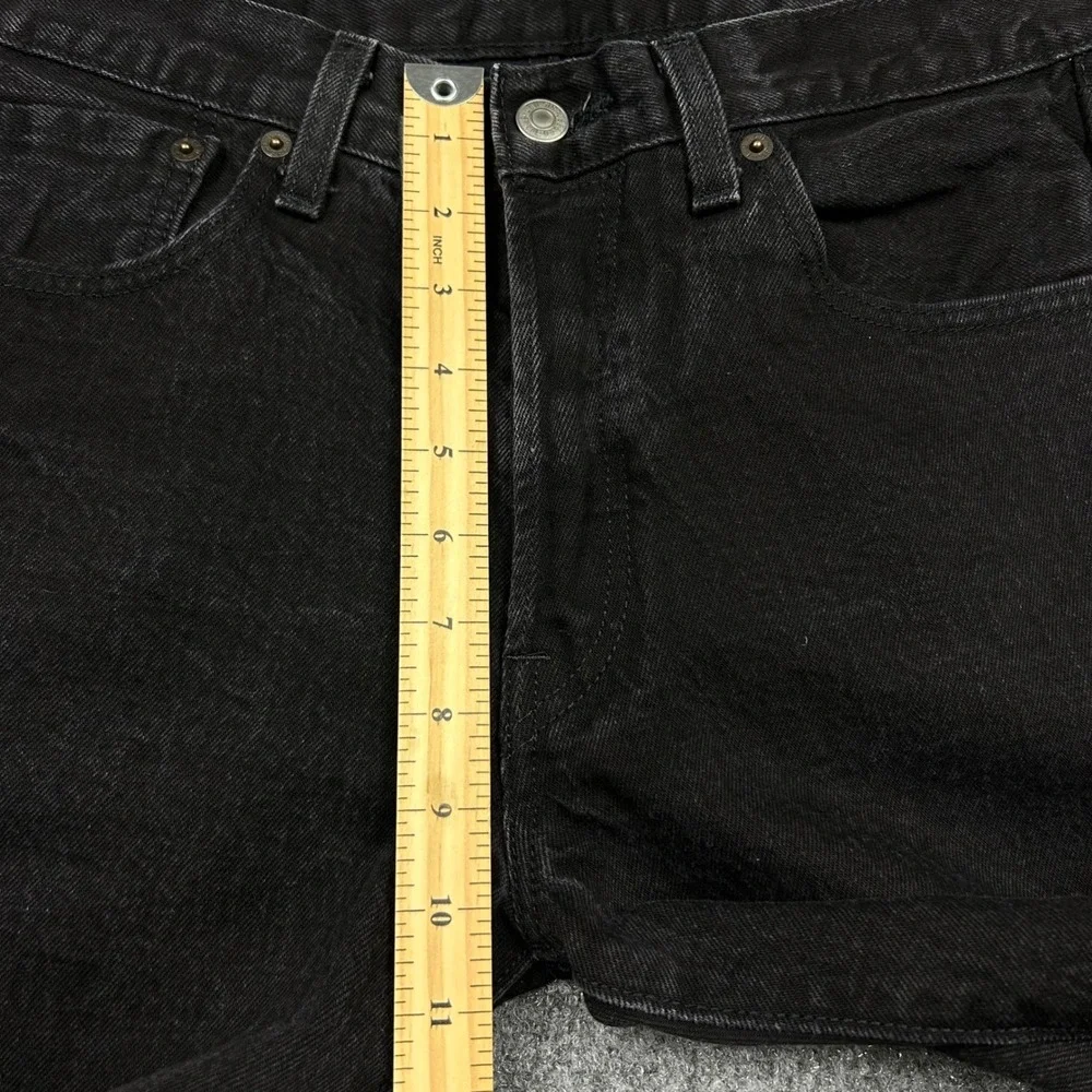 Levi's 501 Original‎ Fit Jeans Mens 30x29 Black Straight Leg Denim Button Fly